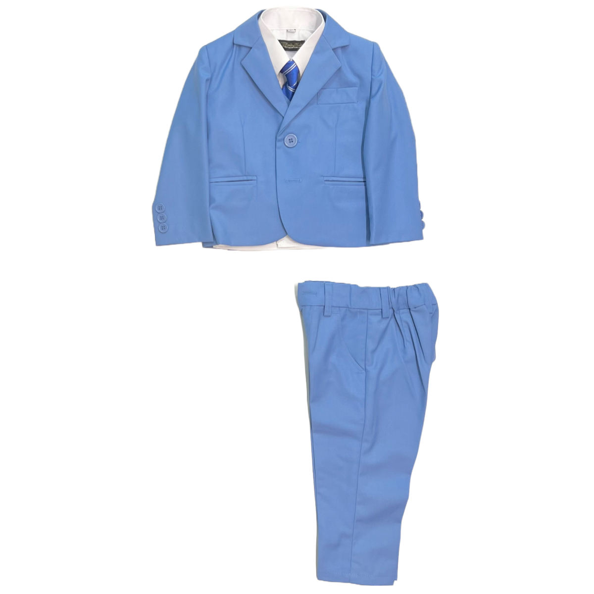 Fancy Kids 5-Piece Baby Sky Blue Suit