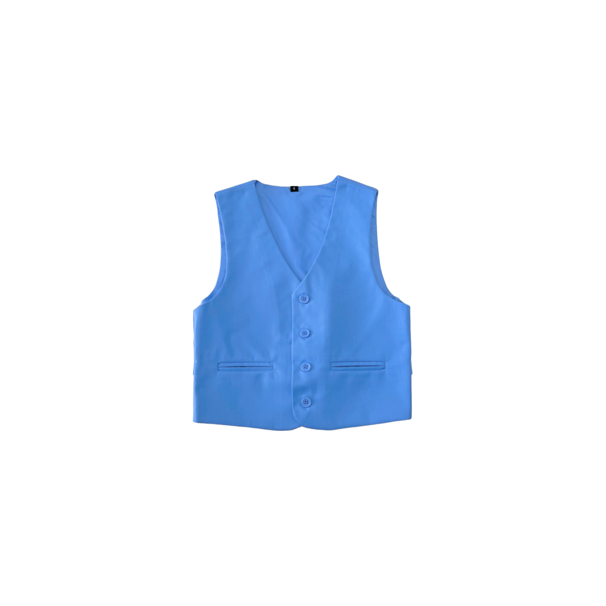 Modern Fit 5-Piece Sky Blue Suit