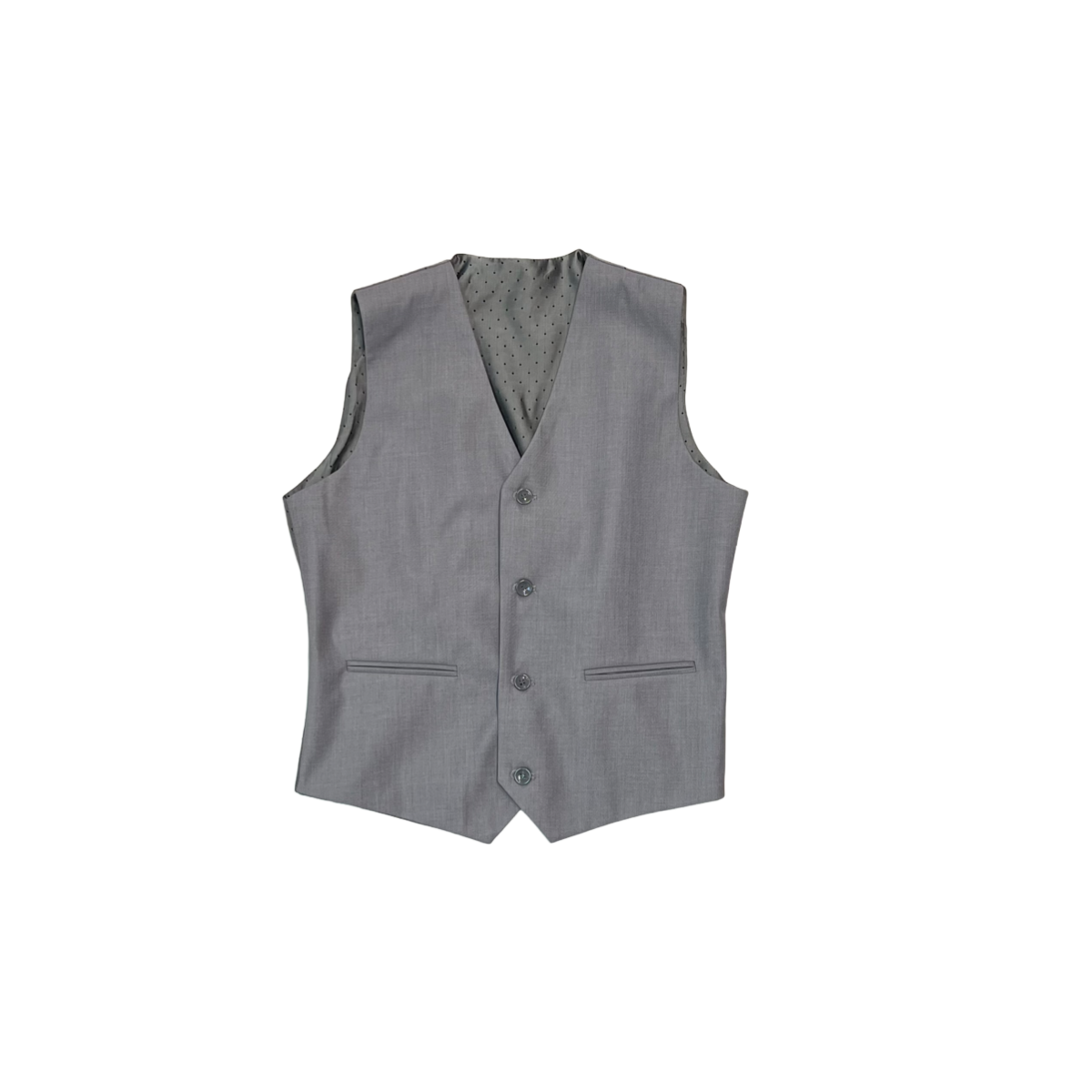 Fouger U.S.A. Slim Fit 3-Piece Lt. Grey Suit