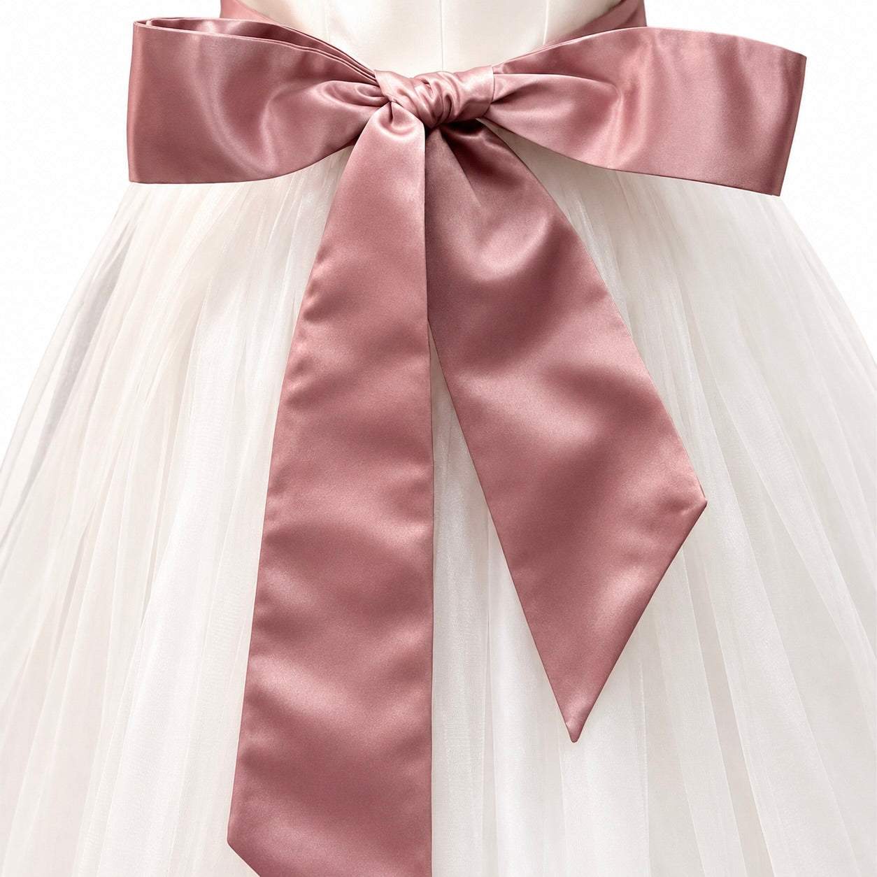 Dusty Rose Satin Sash