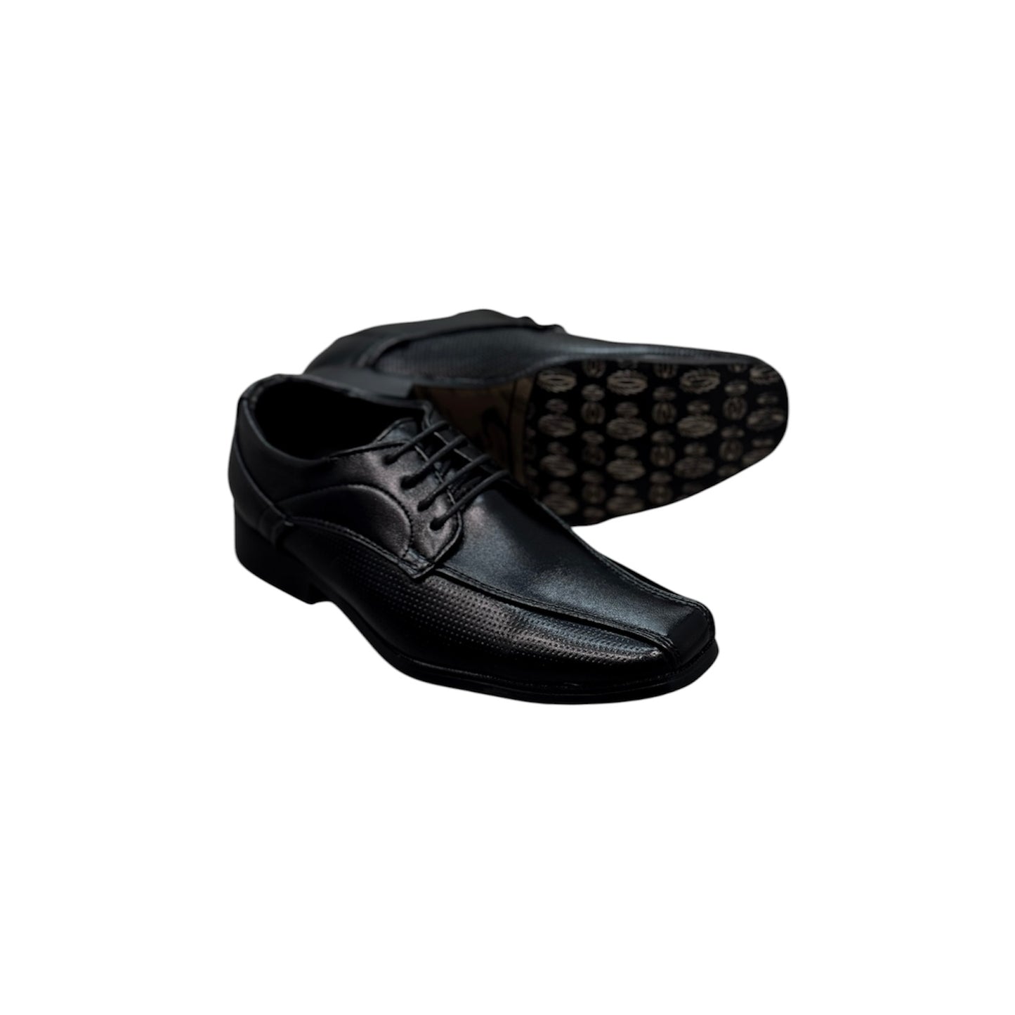 Fancy Kids Bicycle Toe Dress Shoe