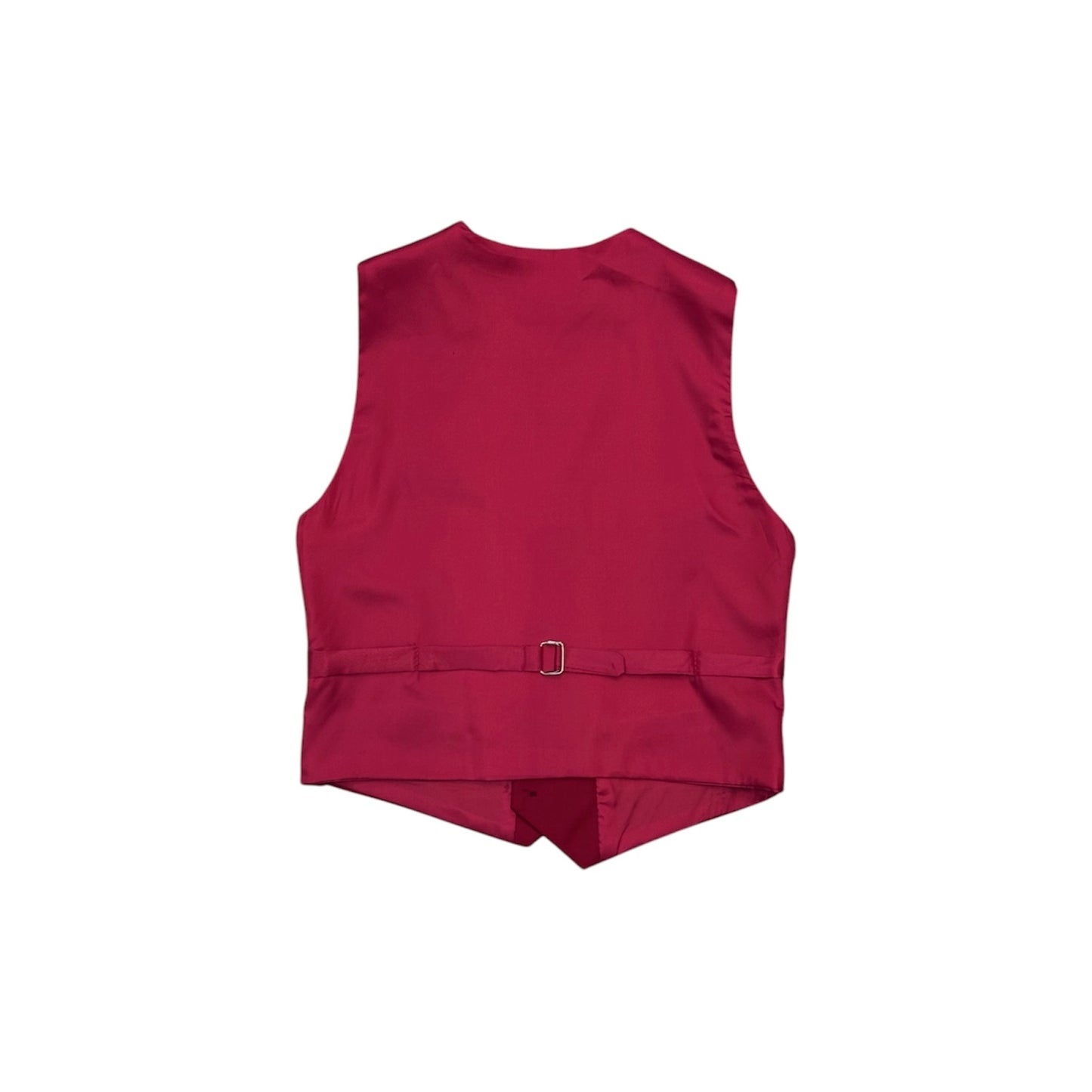 7-Piece Slim-Fit Red Suit w/ Black Dress Pants