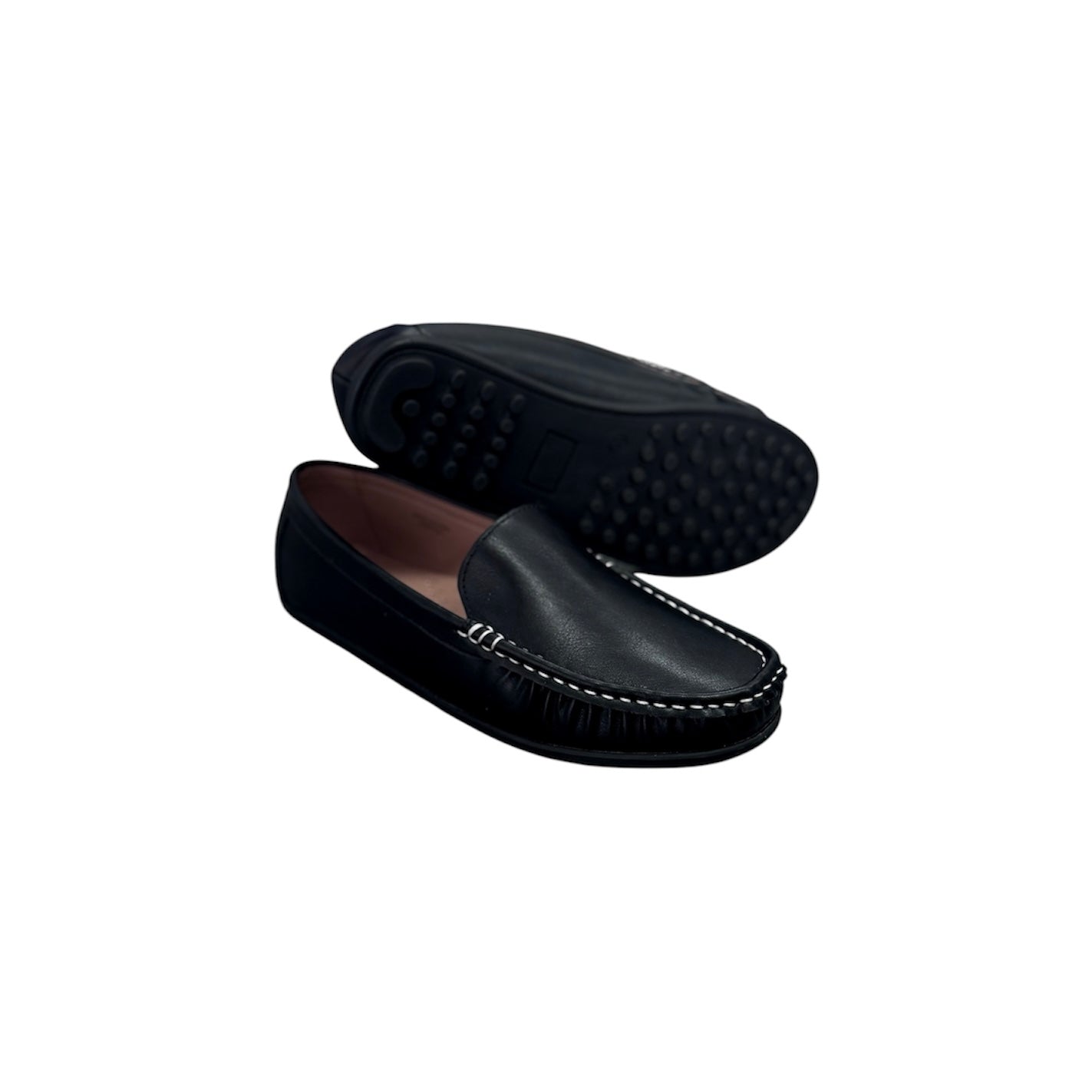 Mavezzano Moc Toe Venetian Black Loafer (Size 4)