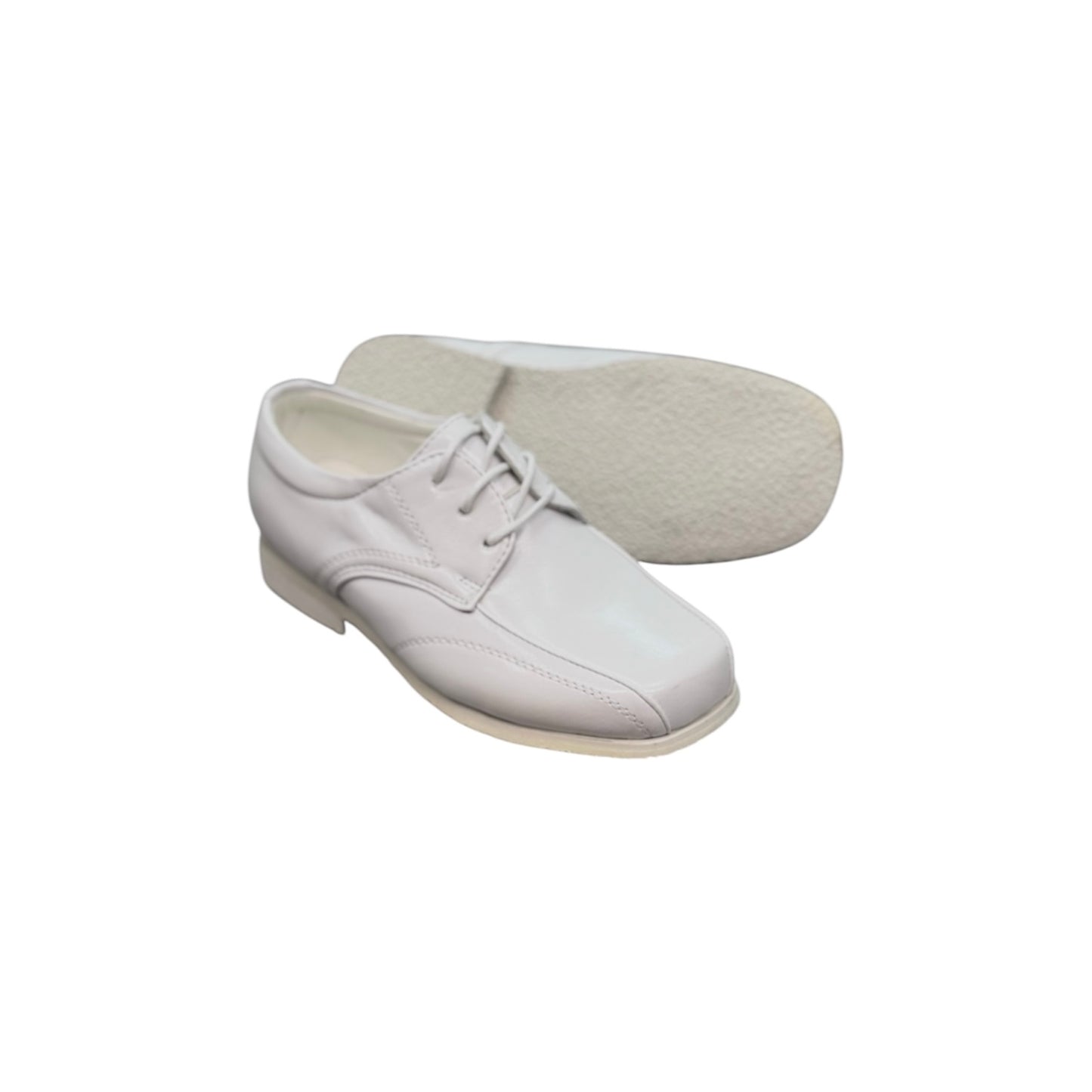 Fancy Kids White Dress Shoe