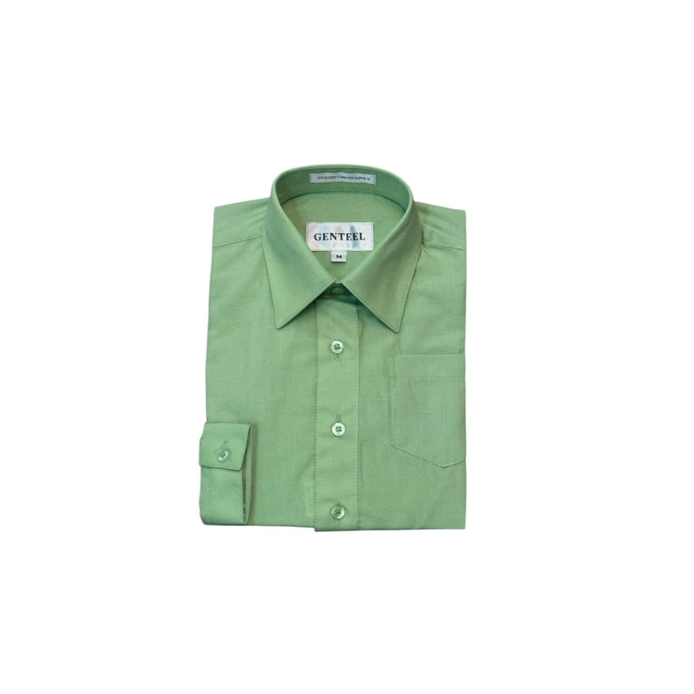 Classic Mint Green Baby Dress Shirt (6–9 Months)