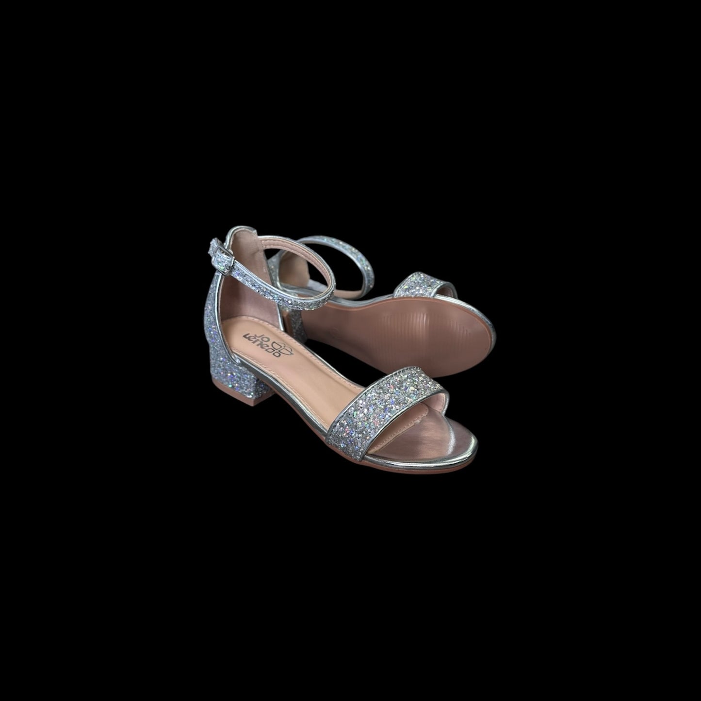 Jolene Sparkle Silver Glitter Heel