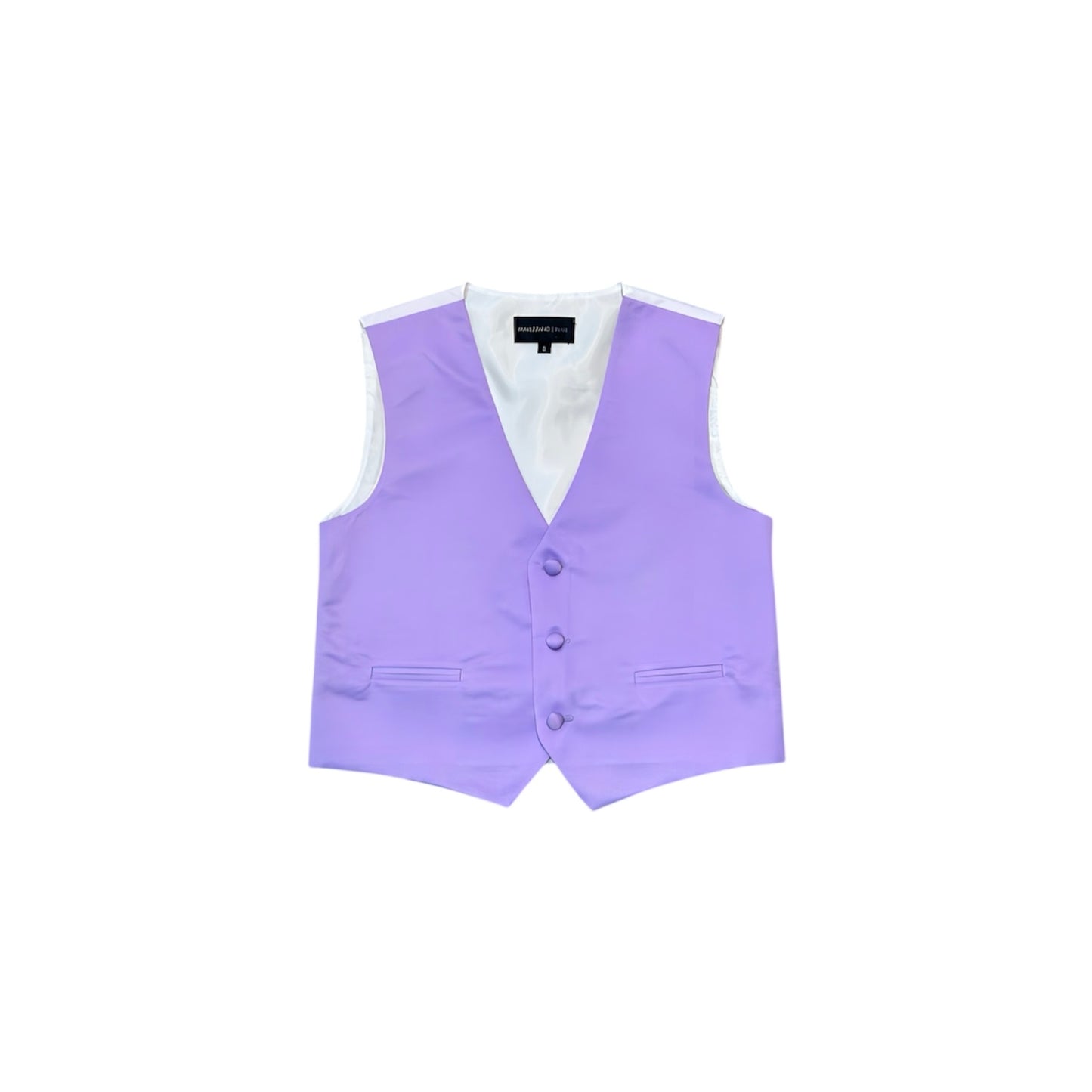 Mavezzano Three-Button Front Lavender Suit Vest