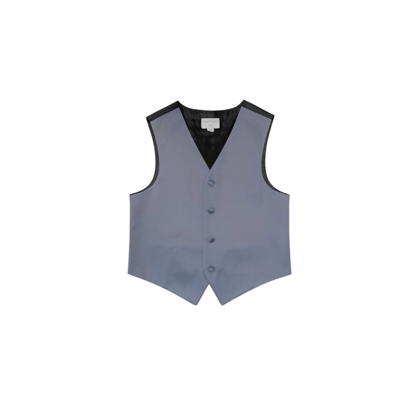 Paulo Sarto Four-Button Slate Grey Suit Vest