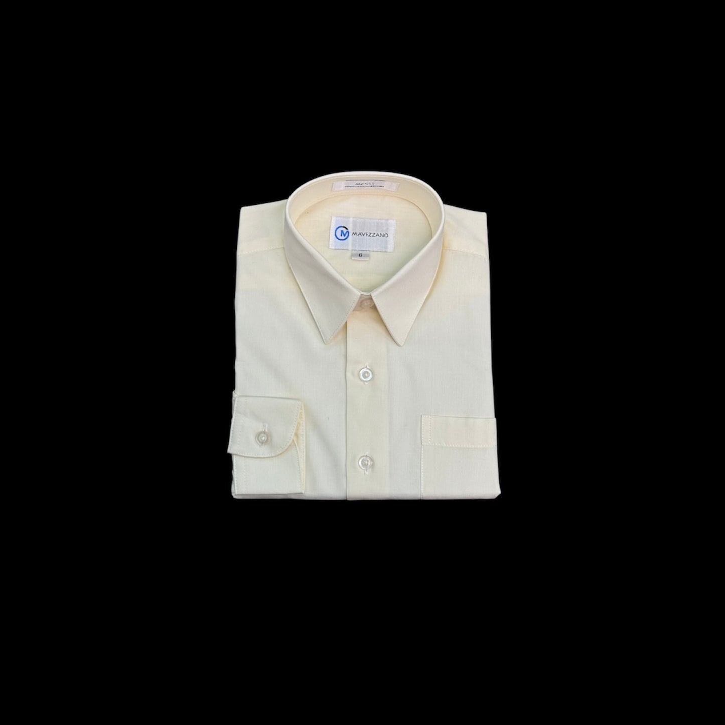 Mavezzano Slim-Fit Ivory Dress Shirt