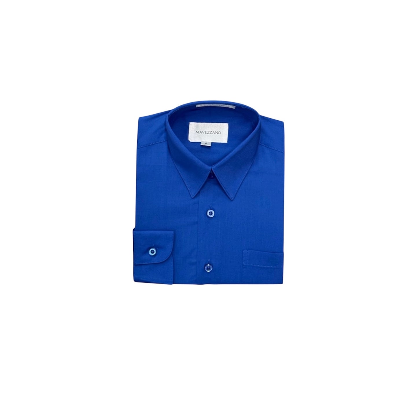 Mavezzano Slim-Fit Royal Blue Dress Shirt
