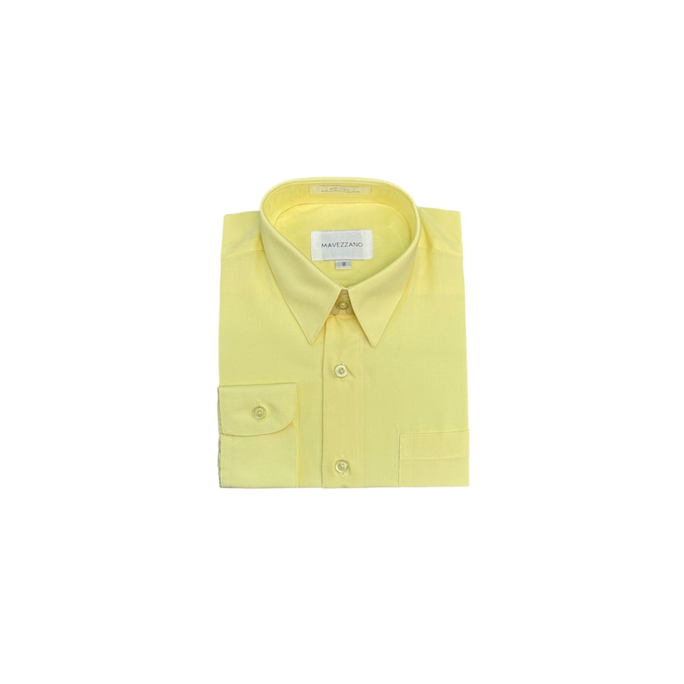 Mavezzano Slim-Fit Yellow Dress Shirt