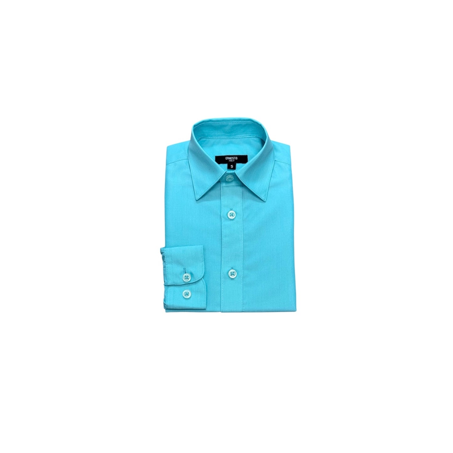 Ernesto Modern-Fit Aqua Dress Shirt