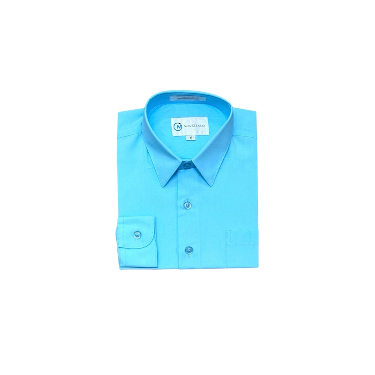 Mavezzano Slim-Fit Columbia Blue Dress Shirt