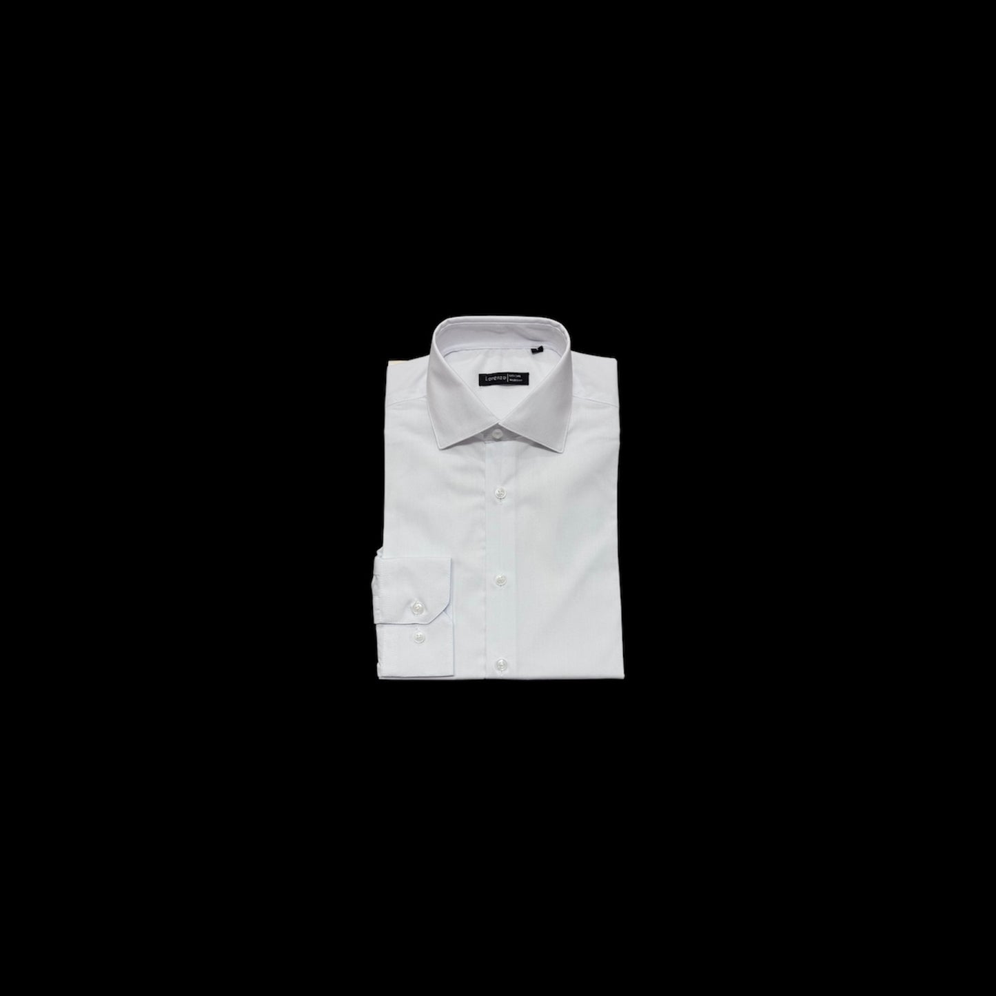 Lorenzo Tailored-Fit Men's White Dress Shirt