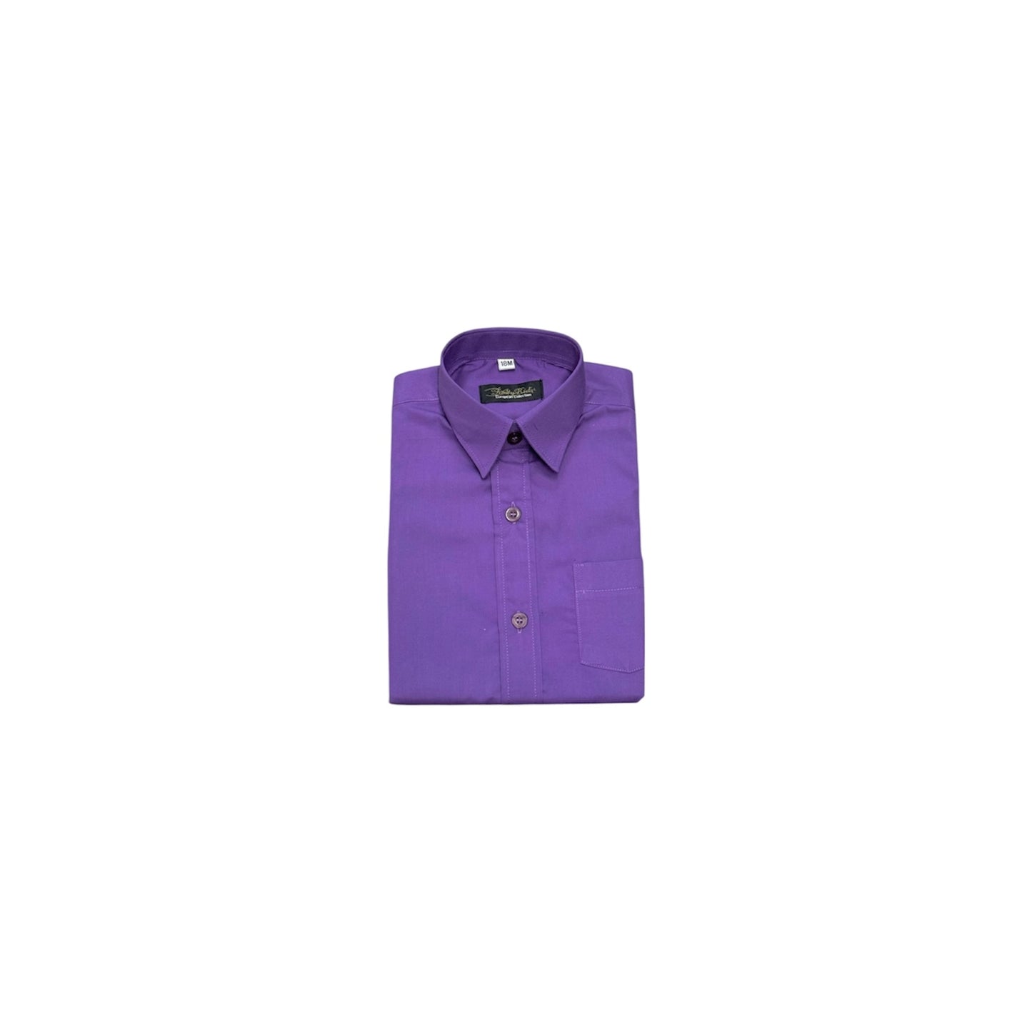 Fancy Kids Classic Fit Purple Dress Shirt w/ Tie