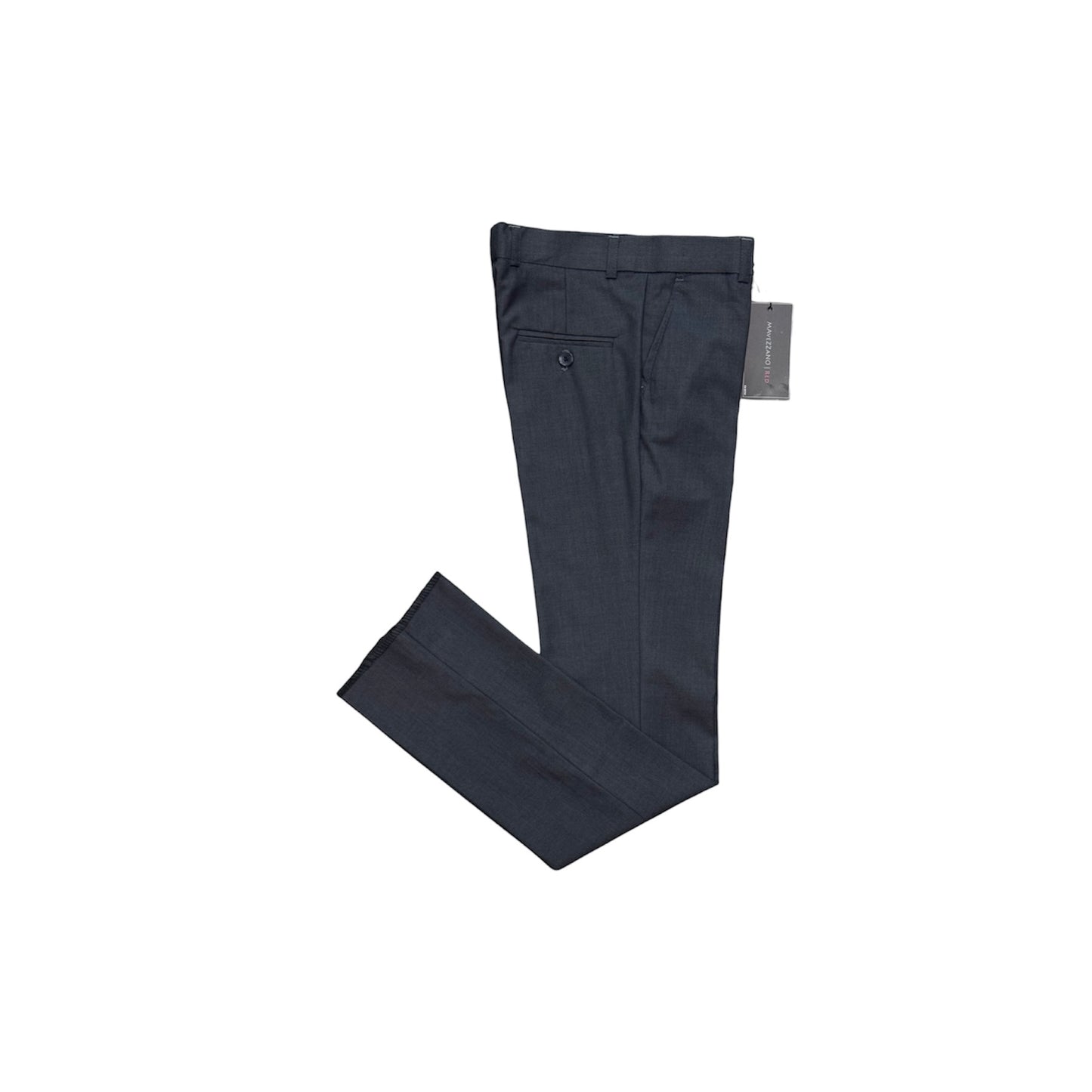 Mavezzano Slim Fit Boys' Wool Blend Charcoal Dress Pant