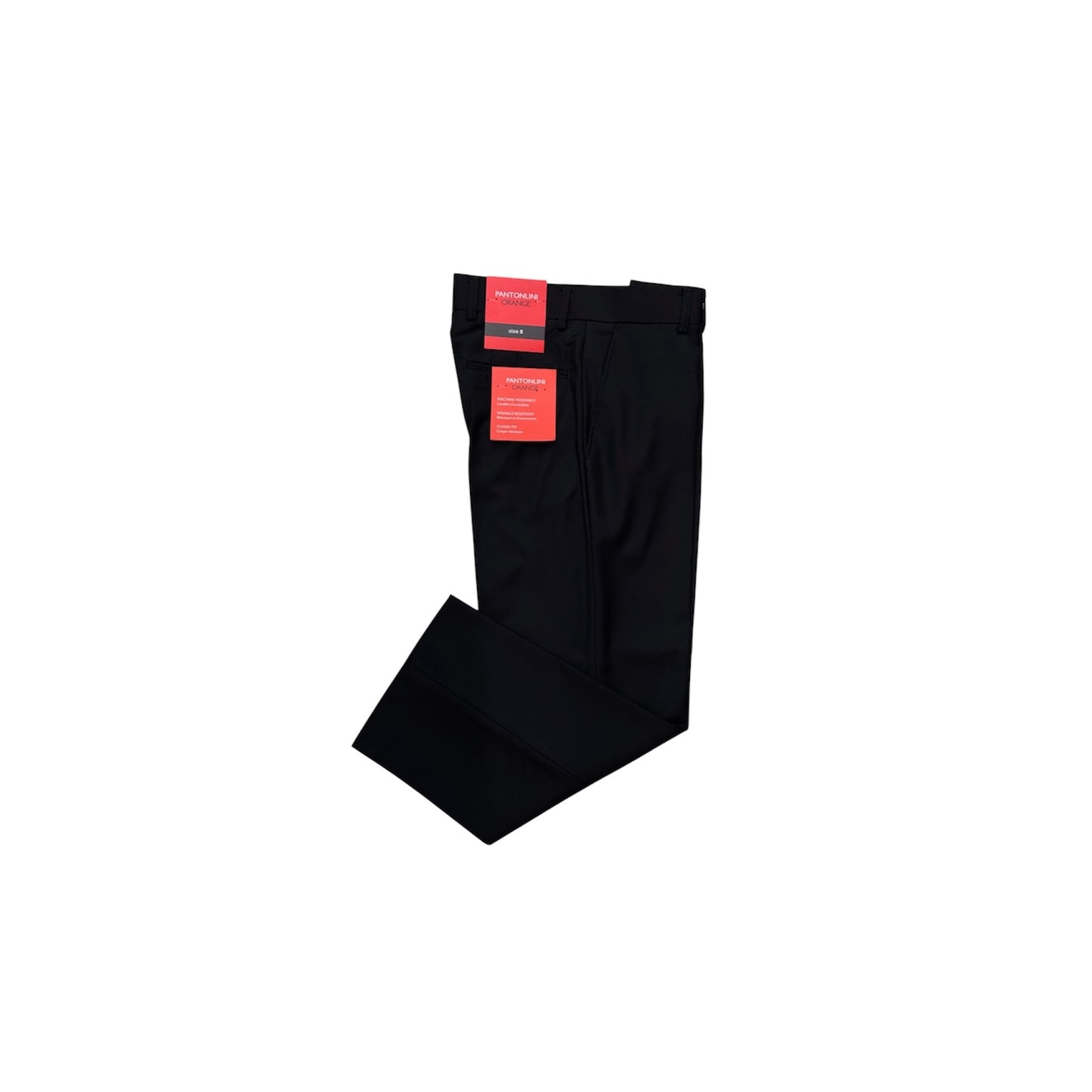 Pantonlini Classic Fit Boys' Black Dress Pant