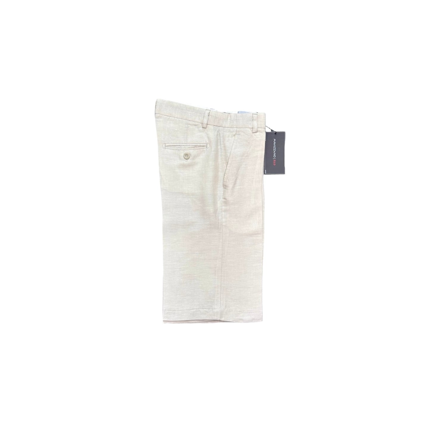 Mavezzano Boys Pleated Linen Dress Shorts