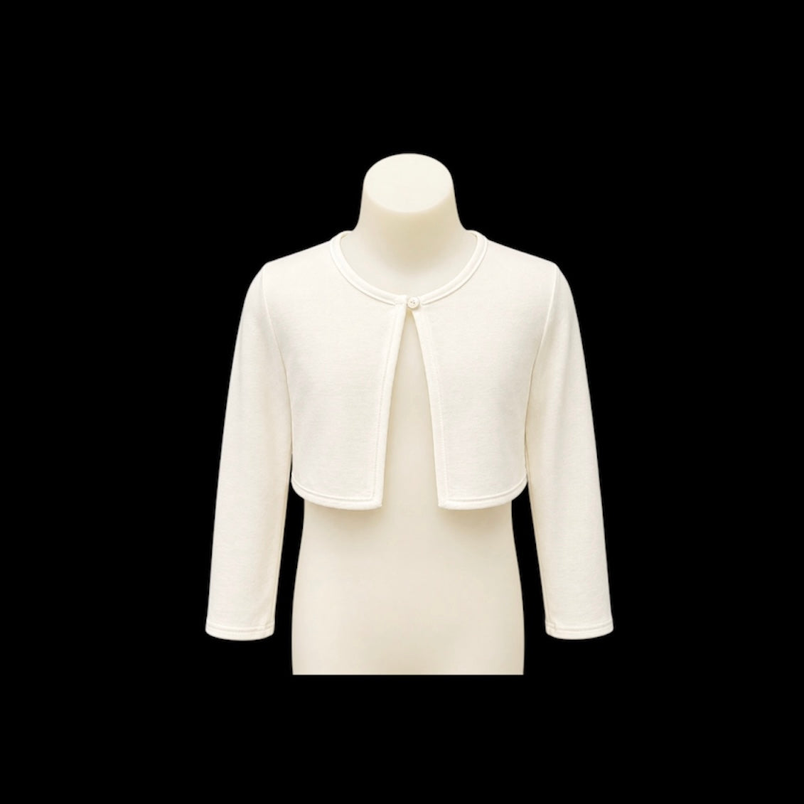 Kids Dream Long Sleeve Classic Ivory Bolero Cardigan