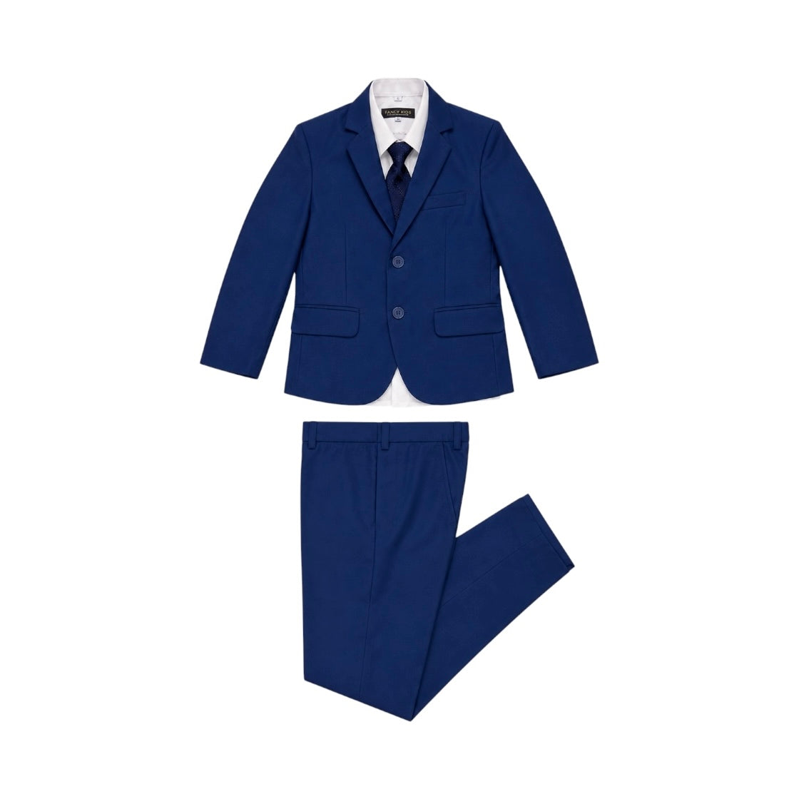 Fancy Kids Husky Fit Boys 5-Piece Teal Suit