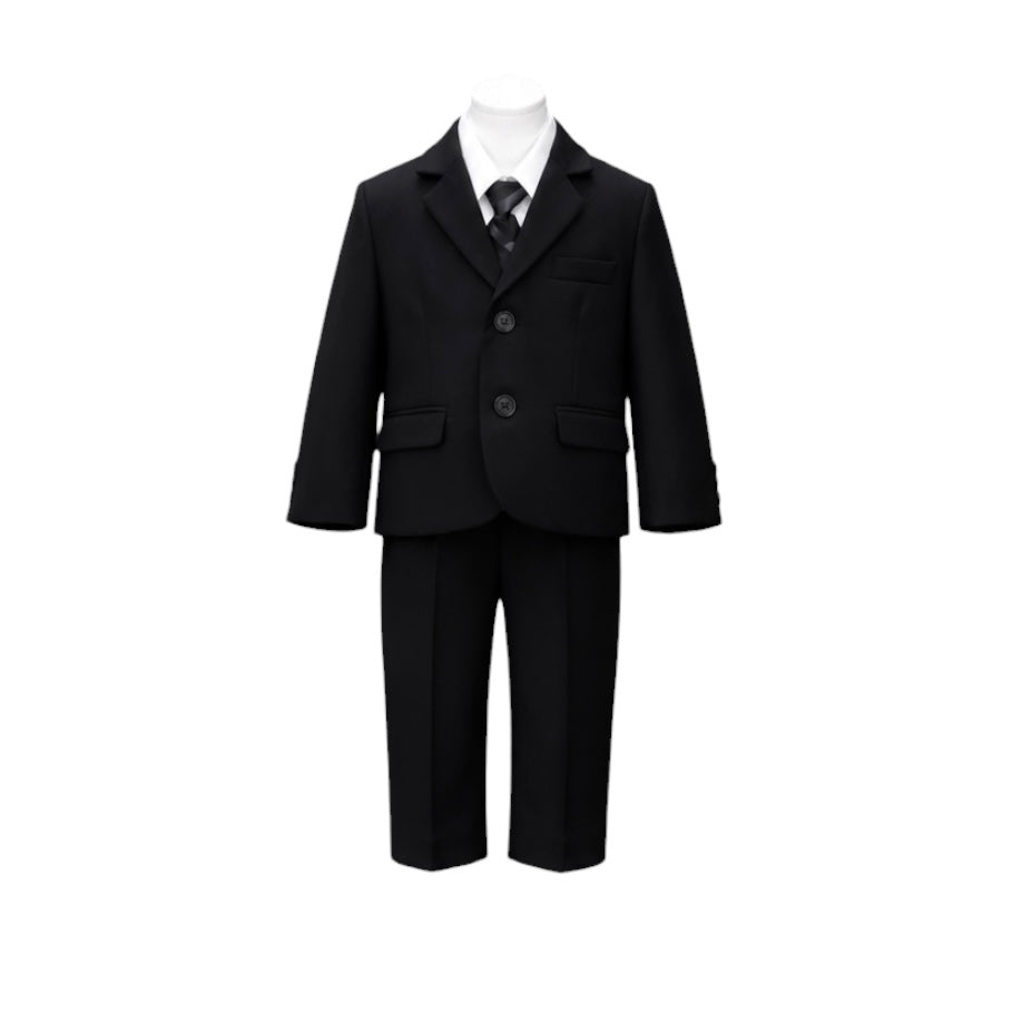 Fancy Kids 5-Piece Baby Black Suit