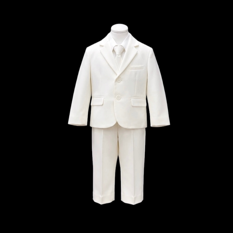 Fancy Kids 5-Piece Ivory Baby Suit