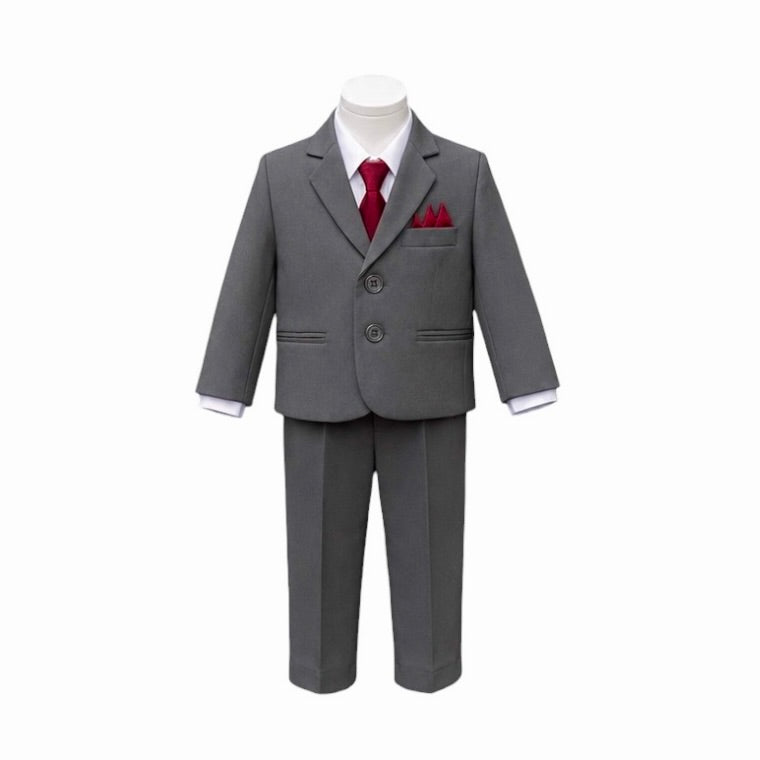 Baby Mode 6-Piece Medium Grey Baby Suit