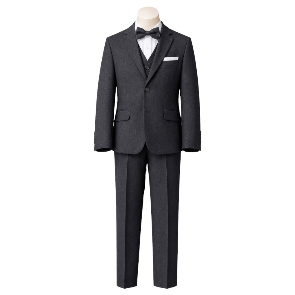 Debonair Slim Fit 7-Piece Charcoal Suit