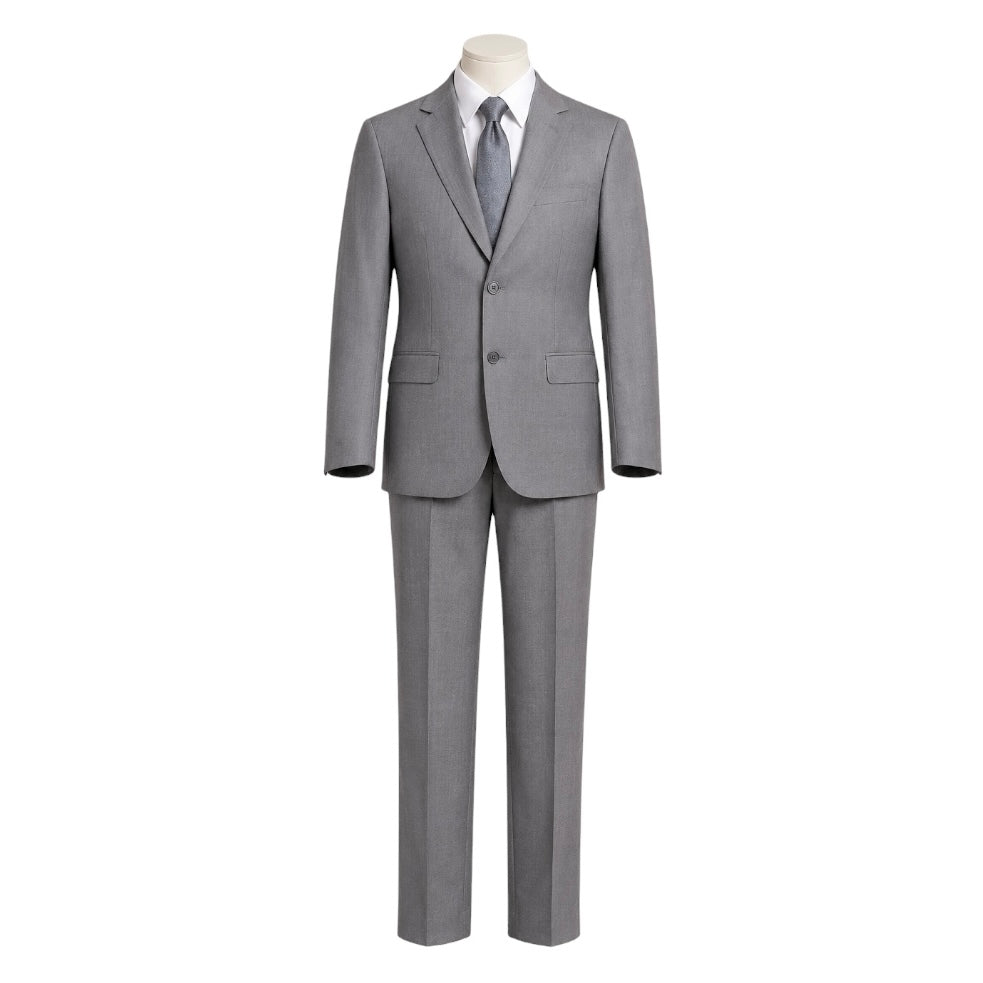 Inspire Boys Classic Fit 5-Piece Grey Suit