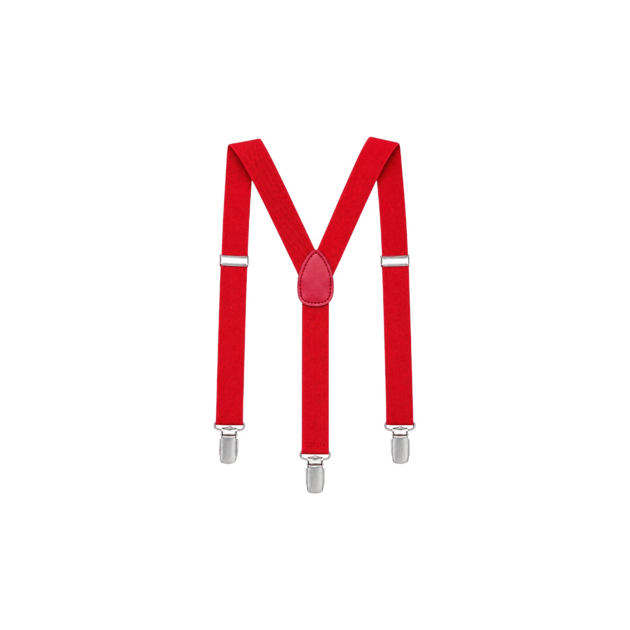 Mavezzano Boys’ Red Adjustable Suspenders