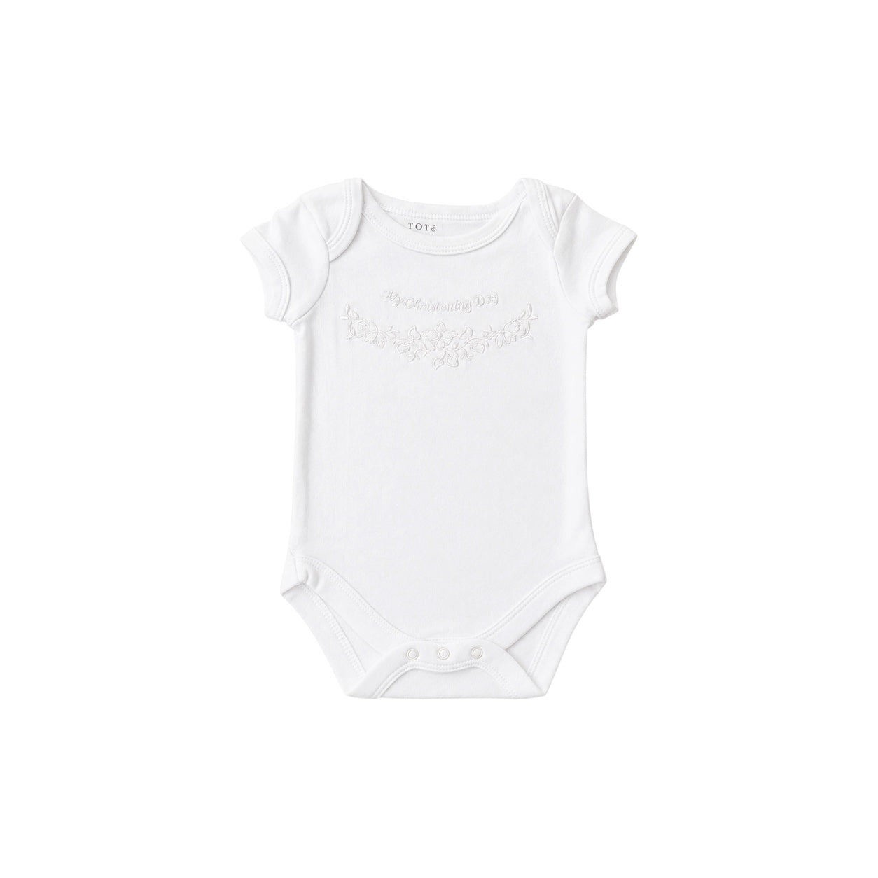 "My Christening Day" Embroidered Baby Bodysuit