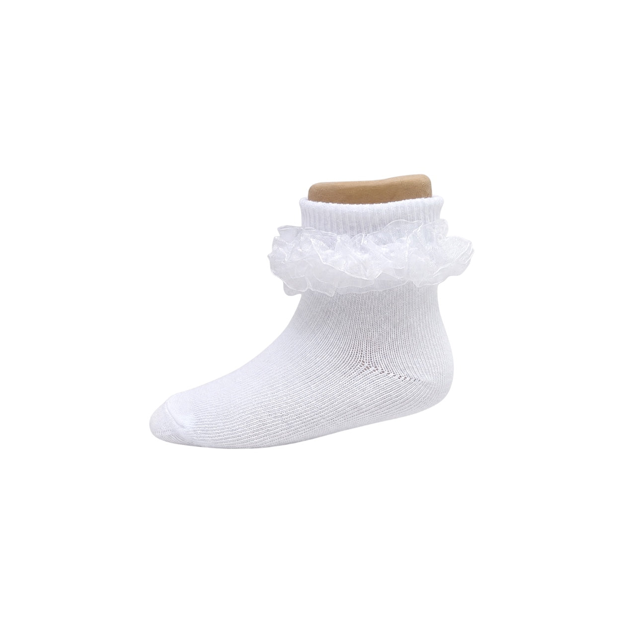 Baby Girls White Ruffle Ankle Socks