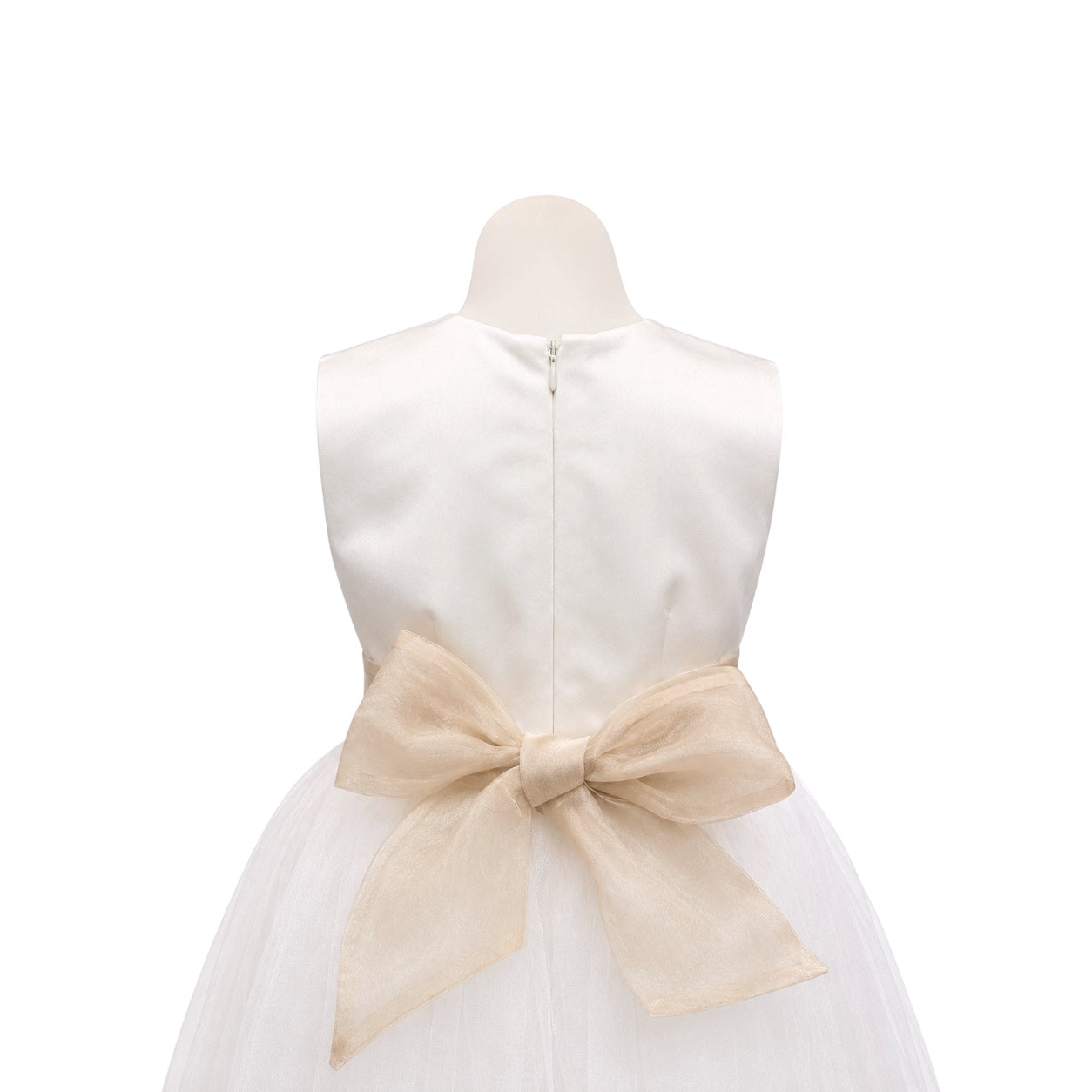 Champagne Organza Sash