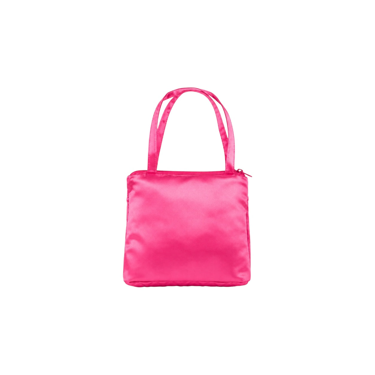 Girls Hot Pink Satin Quilted Floral Occasion Purse