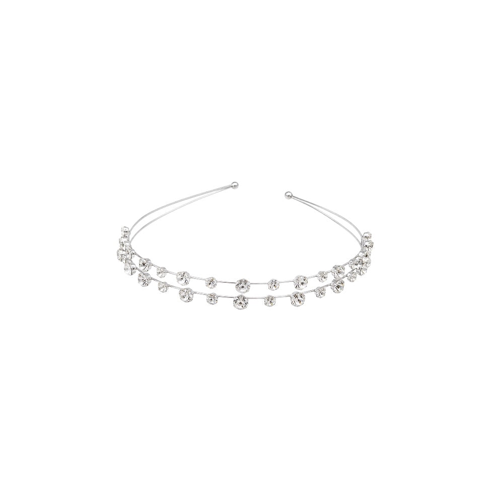 Double Row Rhinestone Headband