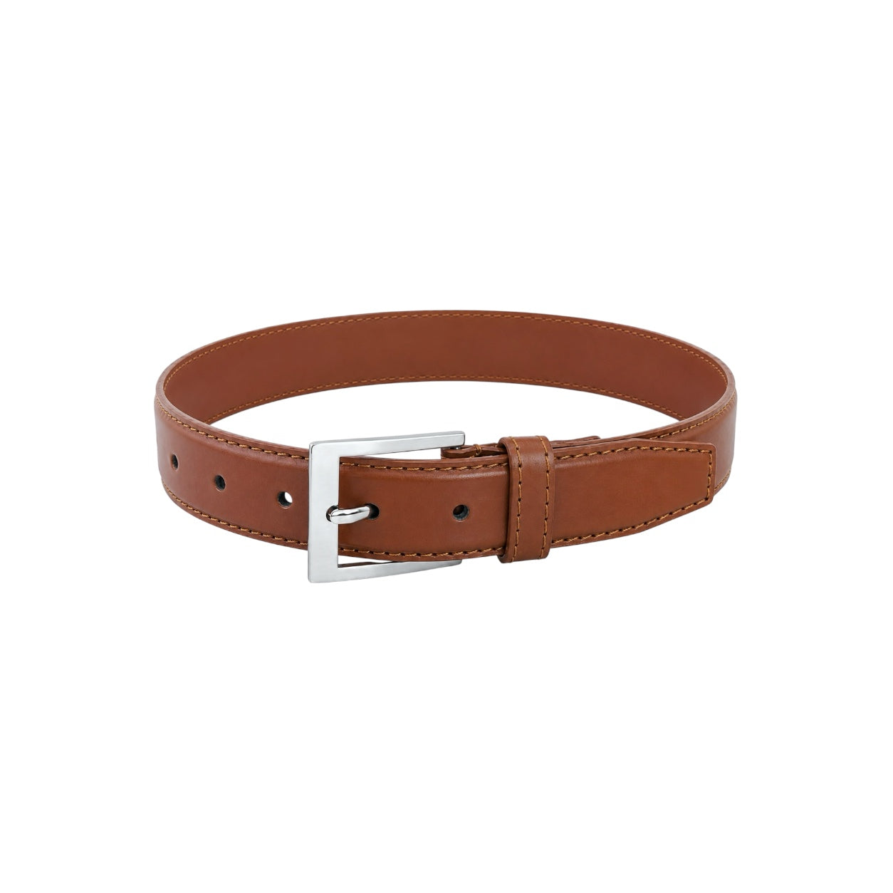 Mavezzano Boys’ Patent Light Brown Dress Belt