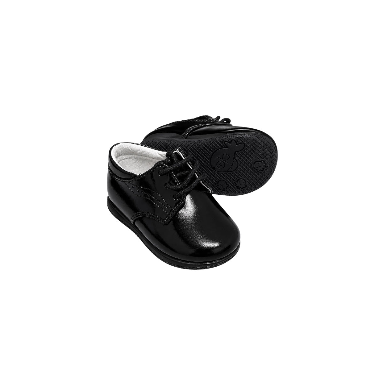 Fancy Kids Patent Black Baby Dress Shoes