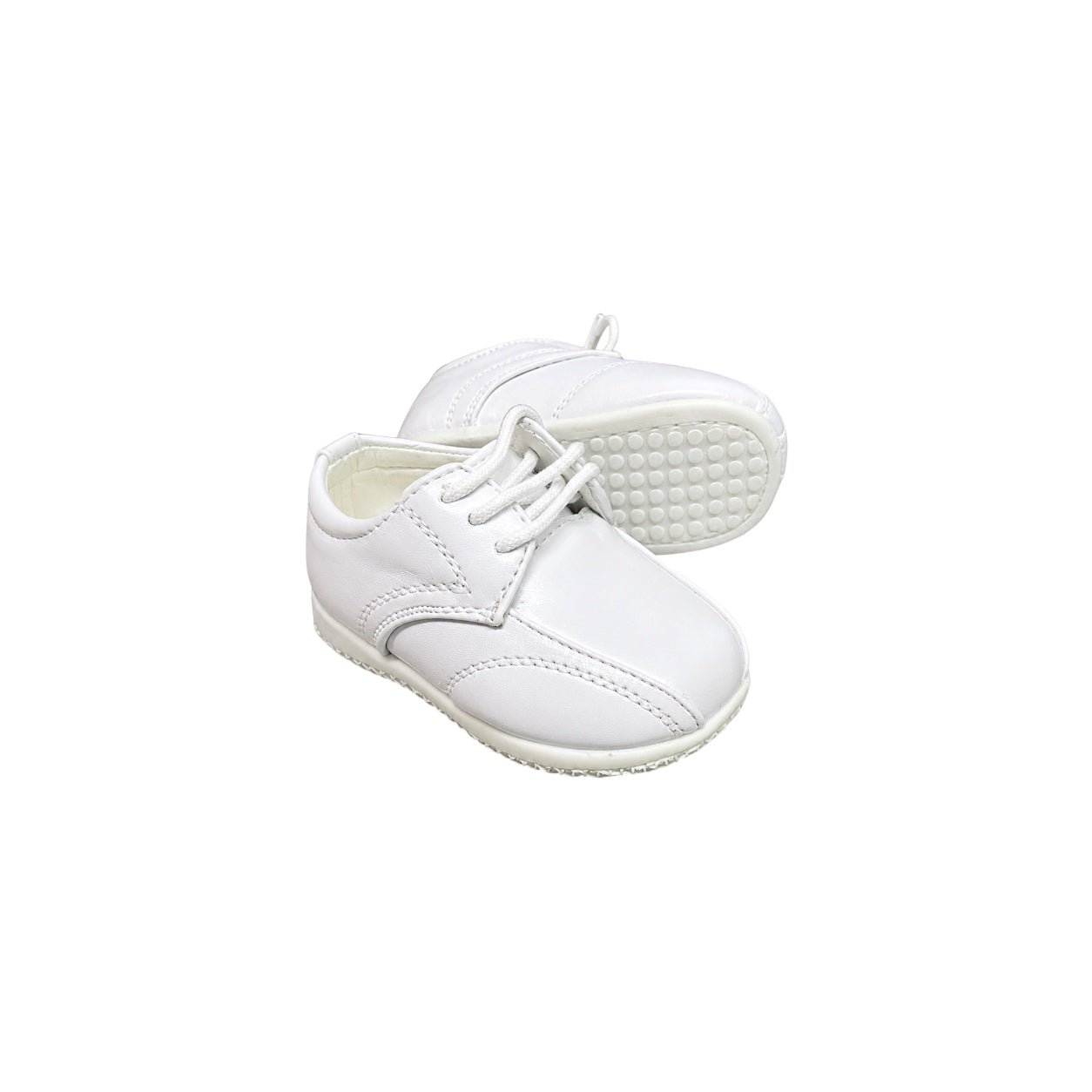 Fancy Kids Baby & Toddler White Lace-Up Dress Shoes