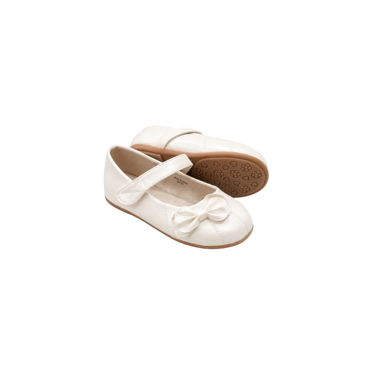 Jolene Ivory Bow Mary Jane Dress Shoes