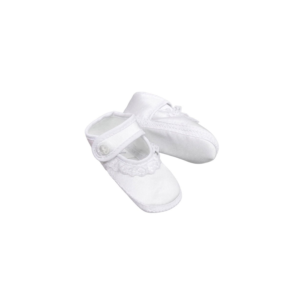 Tendertoes Baby Girls' White Lace Pre-Walker Booties