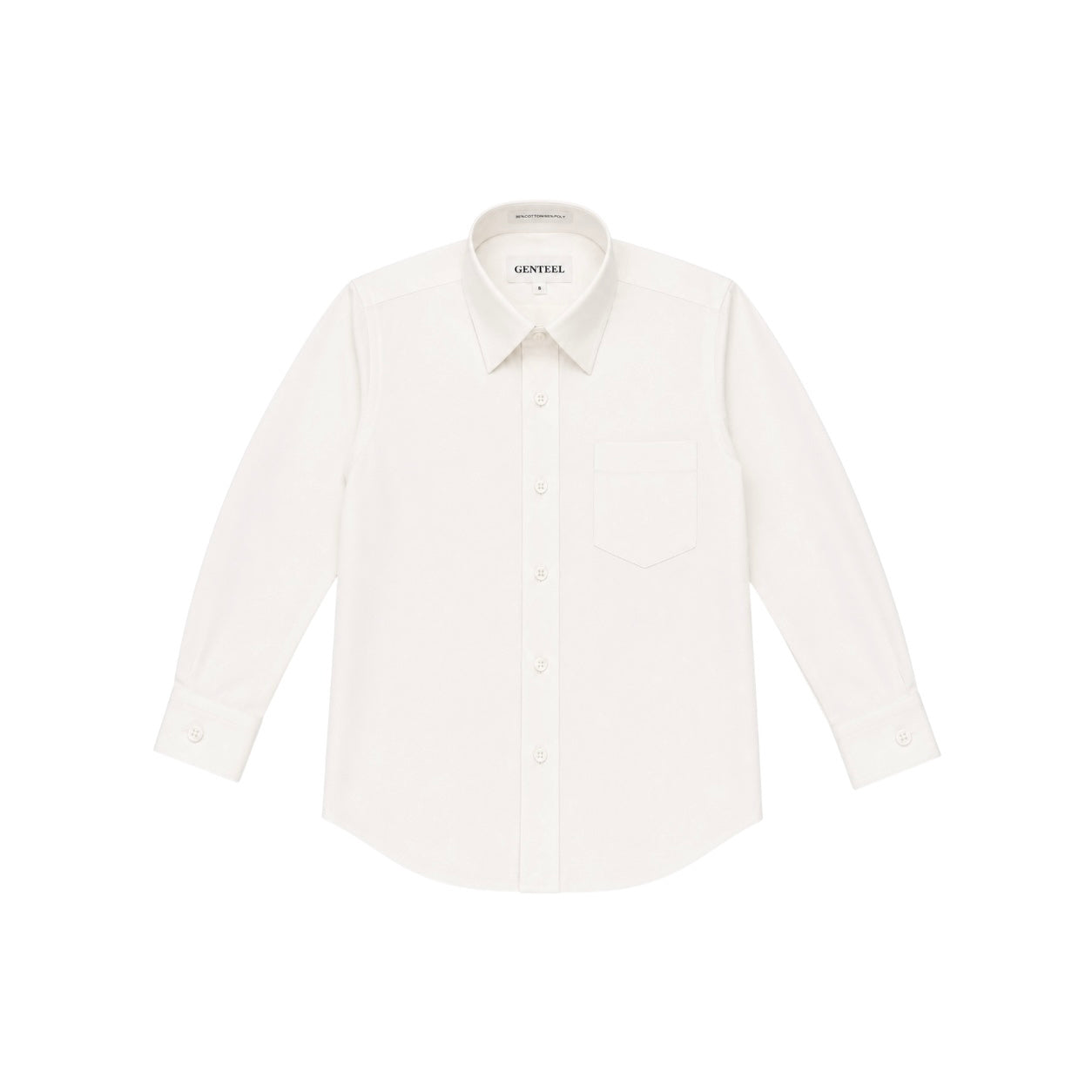 GENTEEL Regular Fit Off-White Boys' Dress Shirt