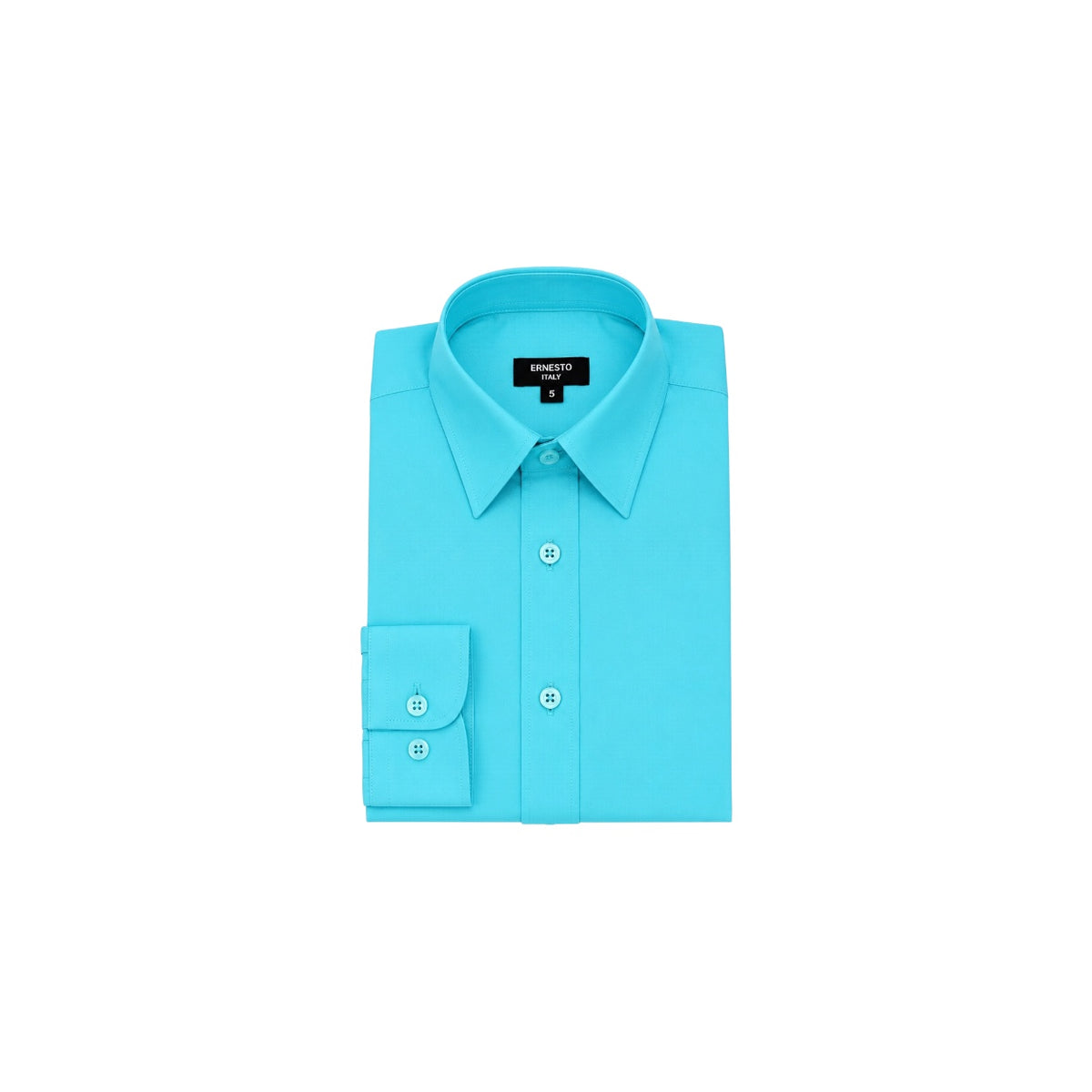 Ernesto Italy Aqua Modern Fit Dress Shirt