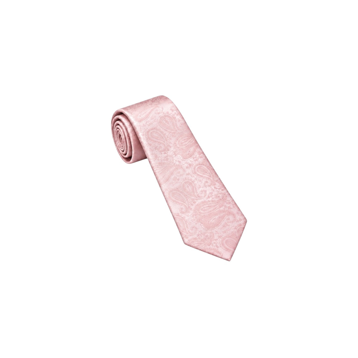 Purple Label Men’s Blush Paisley Necktie & Pocket Square Set