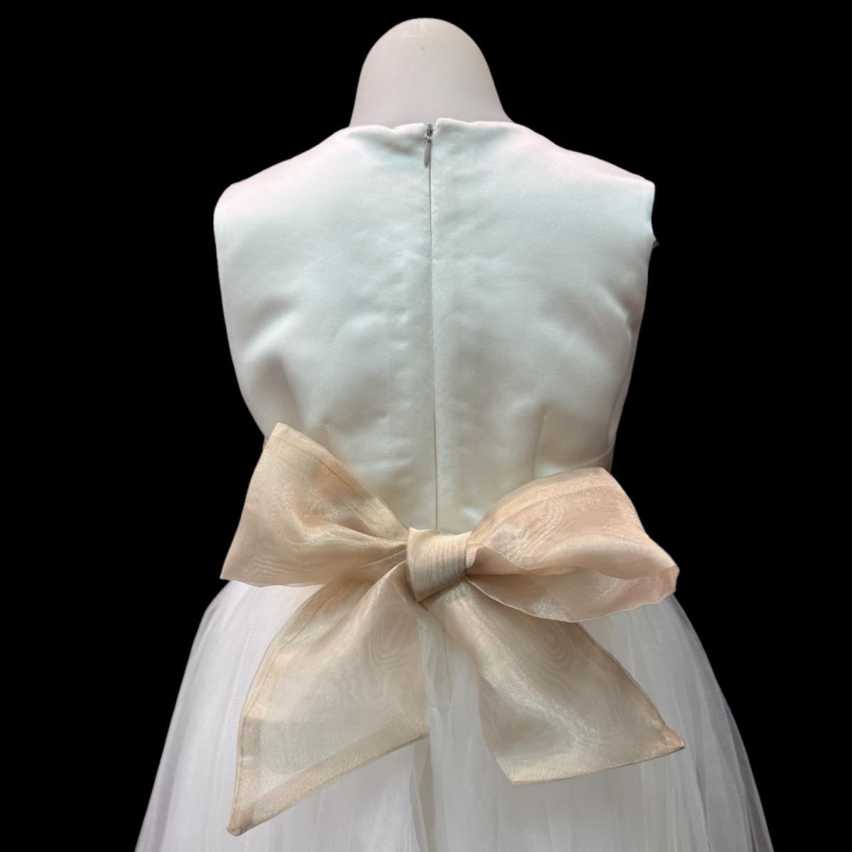 Champagne Organza Sash