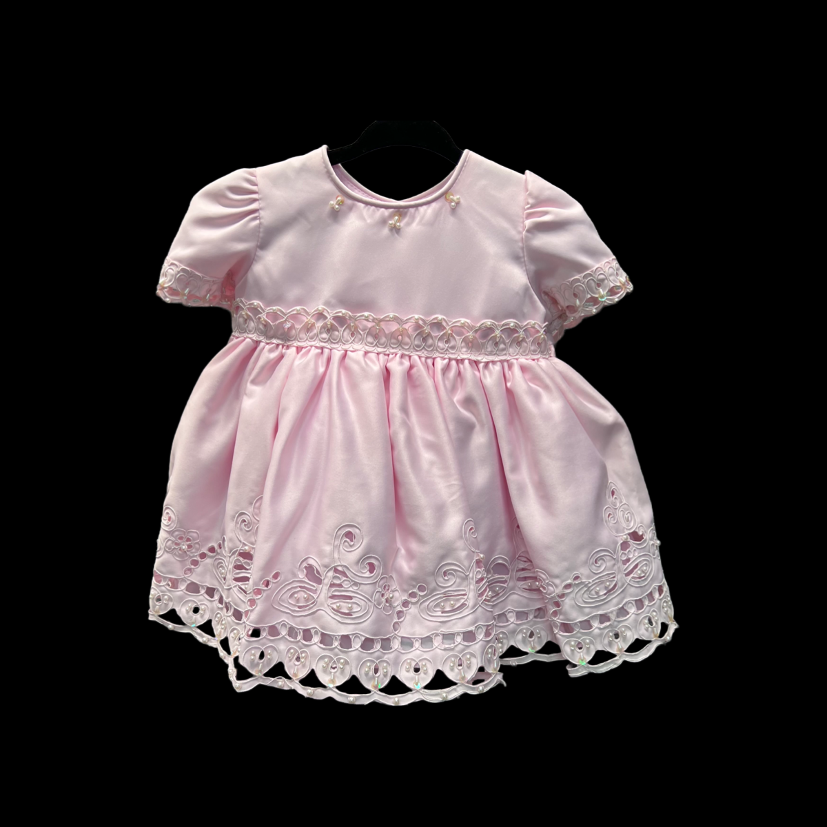 Short Sleeve Dress w/ Intricate Beading