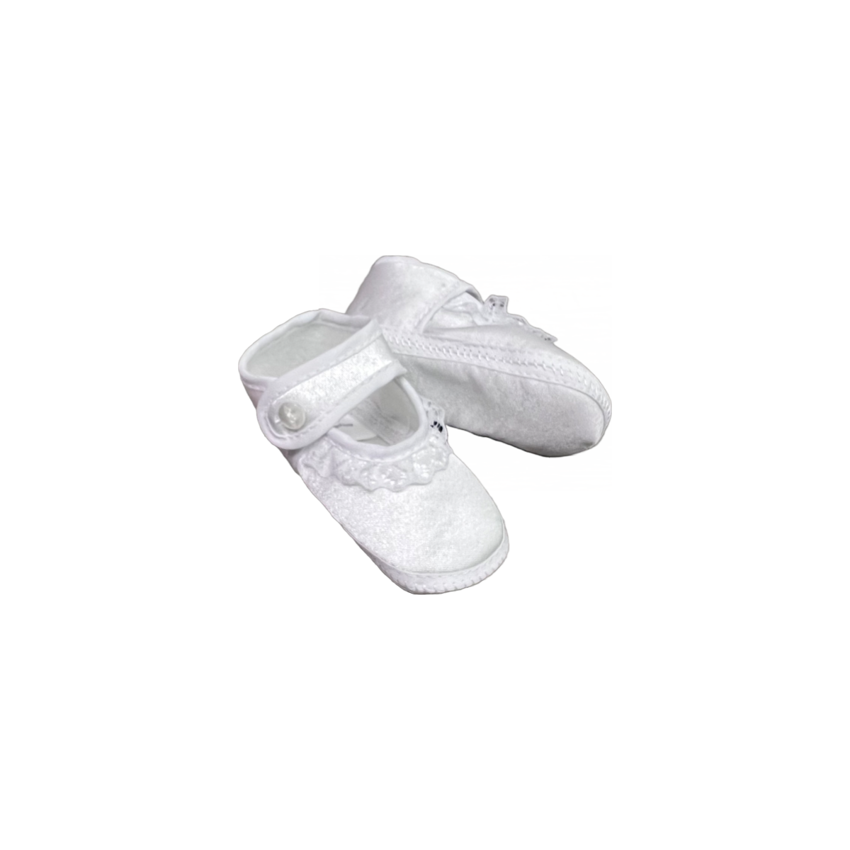 Infant White Bootie w/ Lace