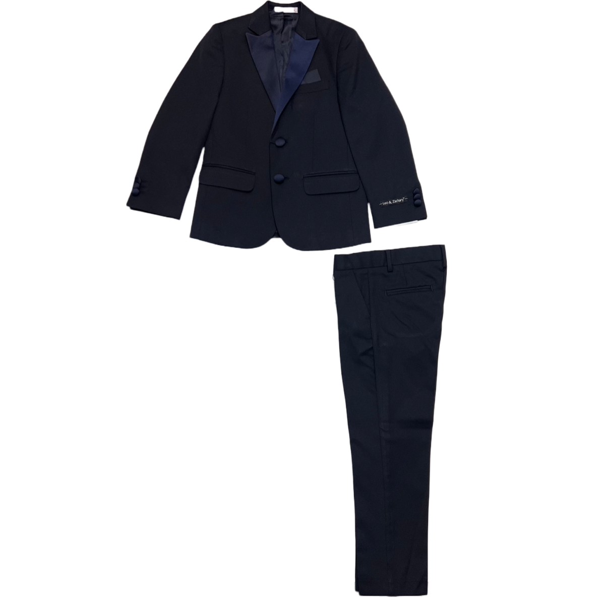 Leo & Zachary Navy 2-Piece Tuxedo