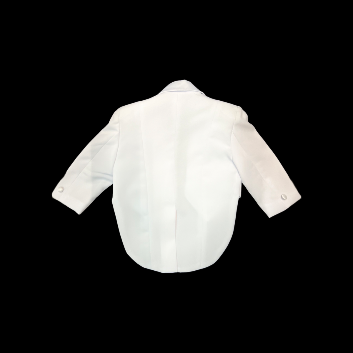 White Baby Tuxedo w/ Tail (18-24 months)