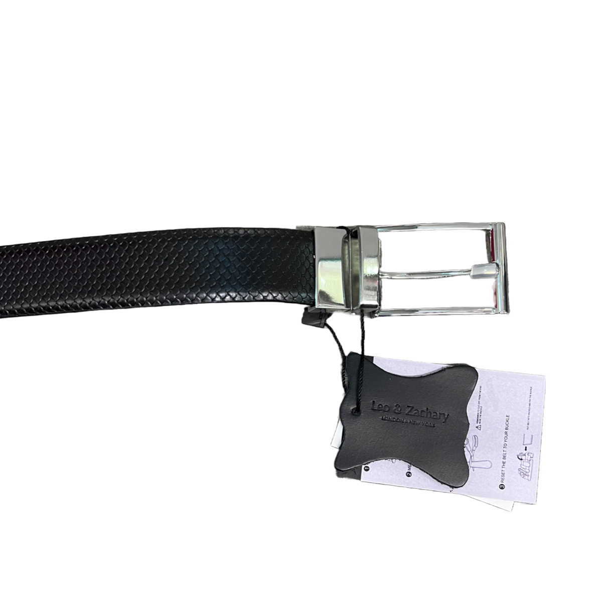 Leo & Zachary Leather Reversible Belt