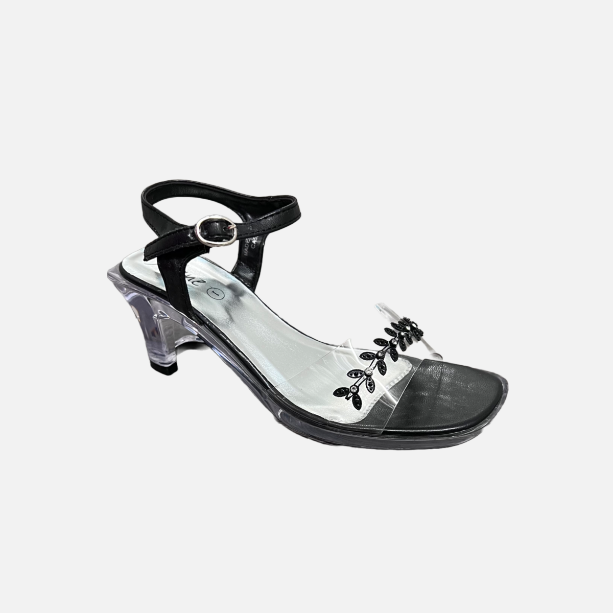 Jolene Faux Glass Block Kitten Heel